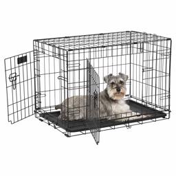 Icrate DD Contour Hundbur Med Flyttbar Avdelare MEDIUM